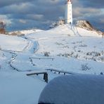 Leuchtturm im Winter