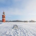 Leuchtturm im Winter