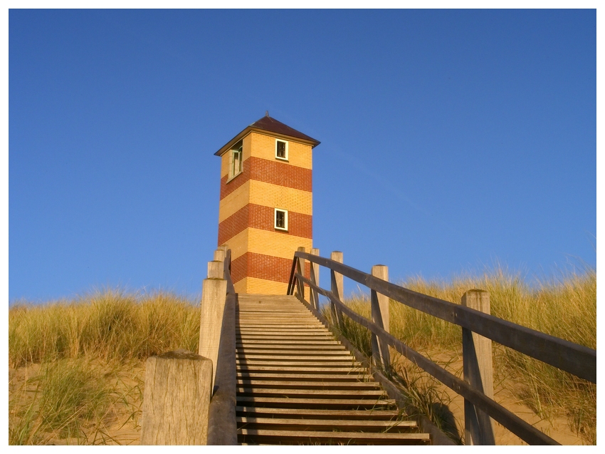 Leuchtturm in der Abendsonne