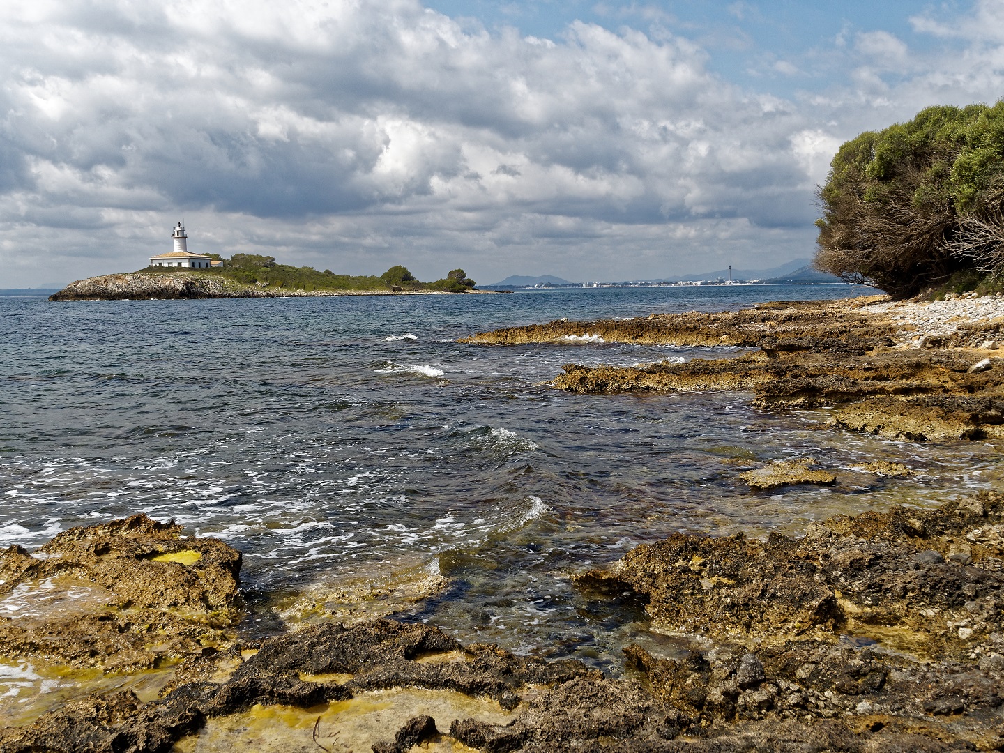 Leuchtturm in der Bucht von Alcudia