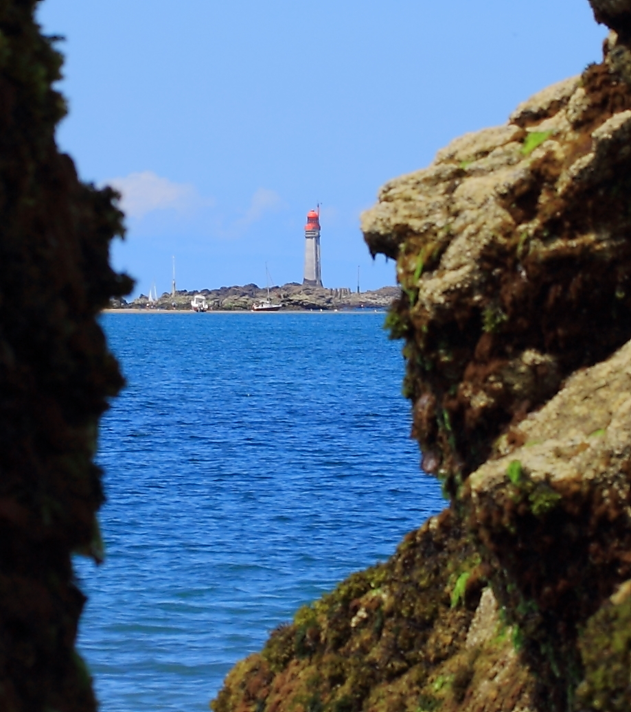 Leuchtturm in der Bucht von Saint Malo