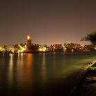 Leuchtturm in El-Gouna bei Nacht