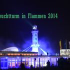 Leuchtturm in Flammen