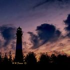 Leuchtturm in Hörnum / Sylt , Wolken Spiele