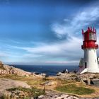 Leuchtturm in Lindesnes, südlichster Punkt von Norwegen