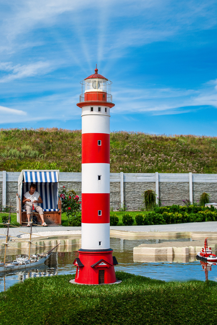 Leuchtturm in Nida, Litauen - im Miniaturpark Misdroy Kopie