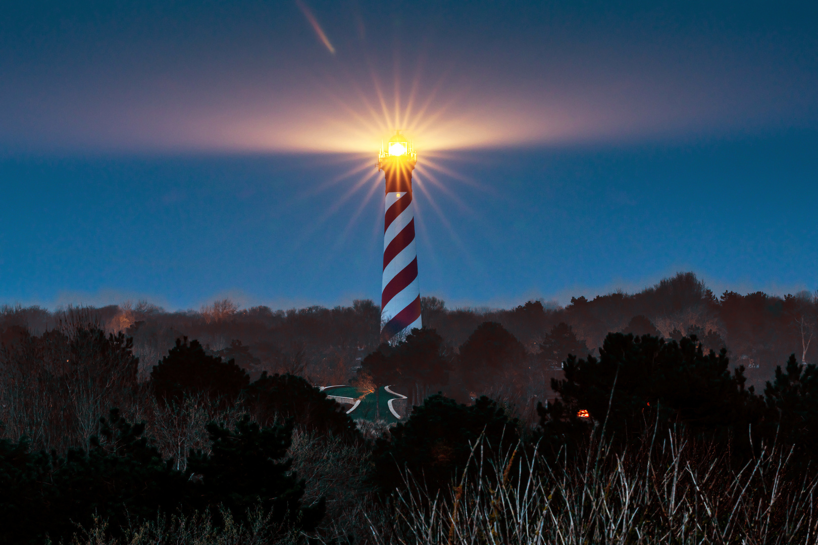 Leuchtturm in Niuew Haamstede in Zeeland