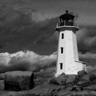 Leuchtturm in Peggys Cove, Nova Scotia, Kanada