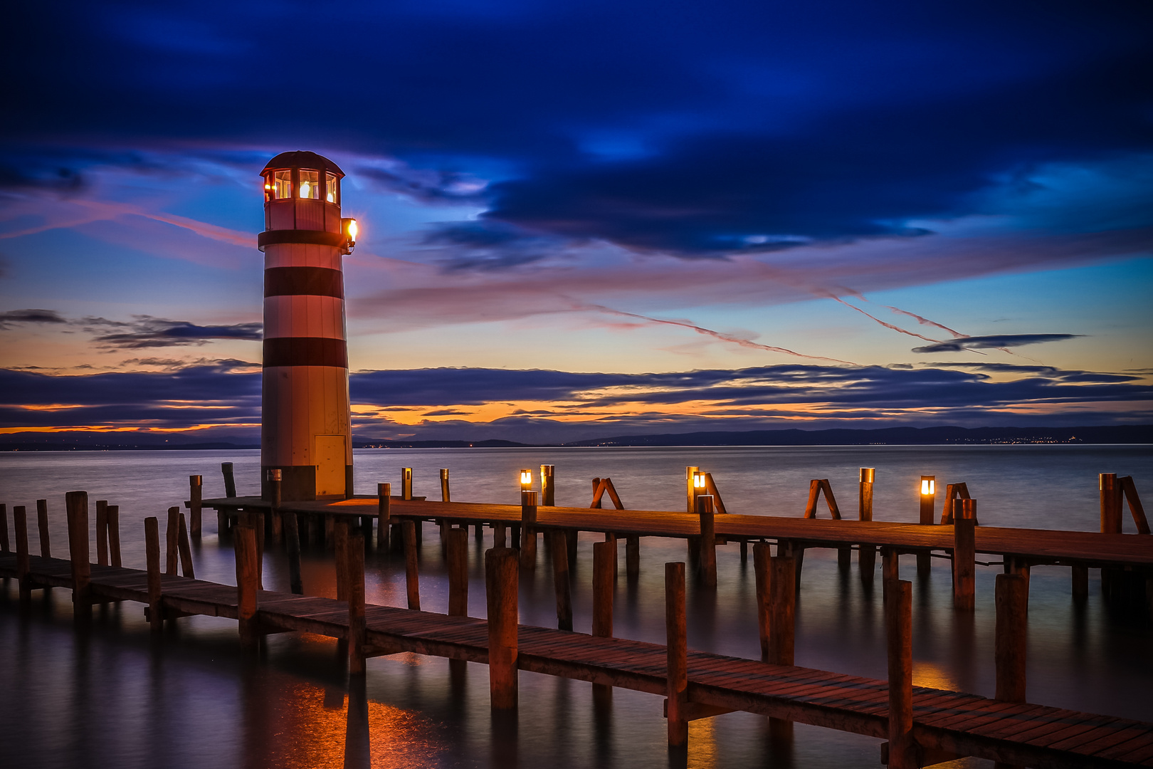 Leuchtturm in Podersdorf am Neusiedler See