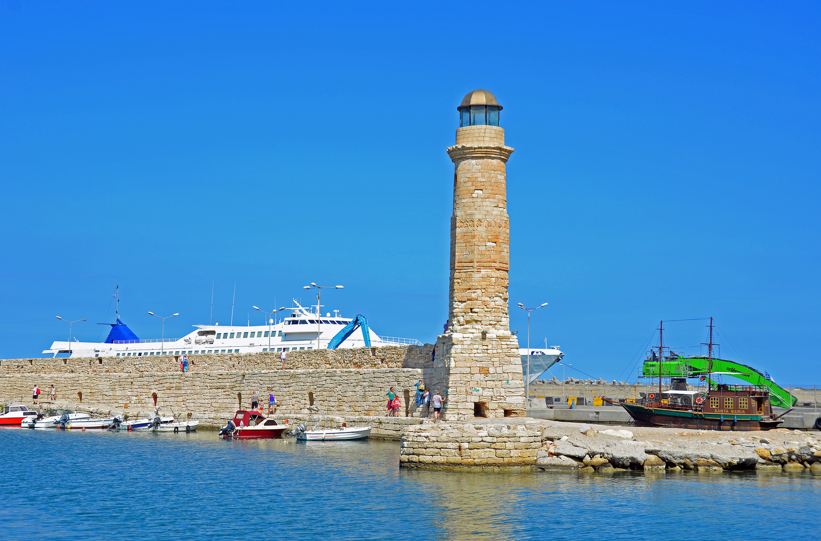 Leuchtturm in Rethymno auf Kreta