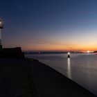 Leuchtturm in Sassnitz bei Sonnenuntergang