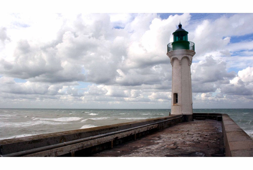 Leuchtturm in St. Valerie en Caux ( Normandie )