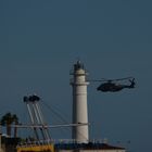 Leuchtturm in Torrox Costa + Hubschrauber