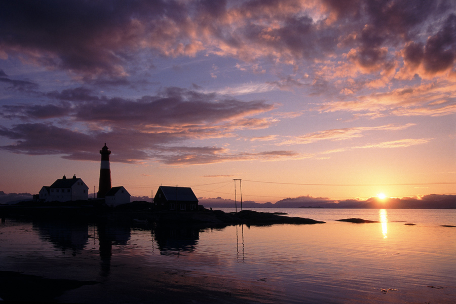 Leuchtturm in Tranoy (Nordnorwegen)