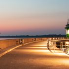 Leuchtturm in Travemünde bei Sonnenaufgang