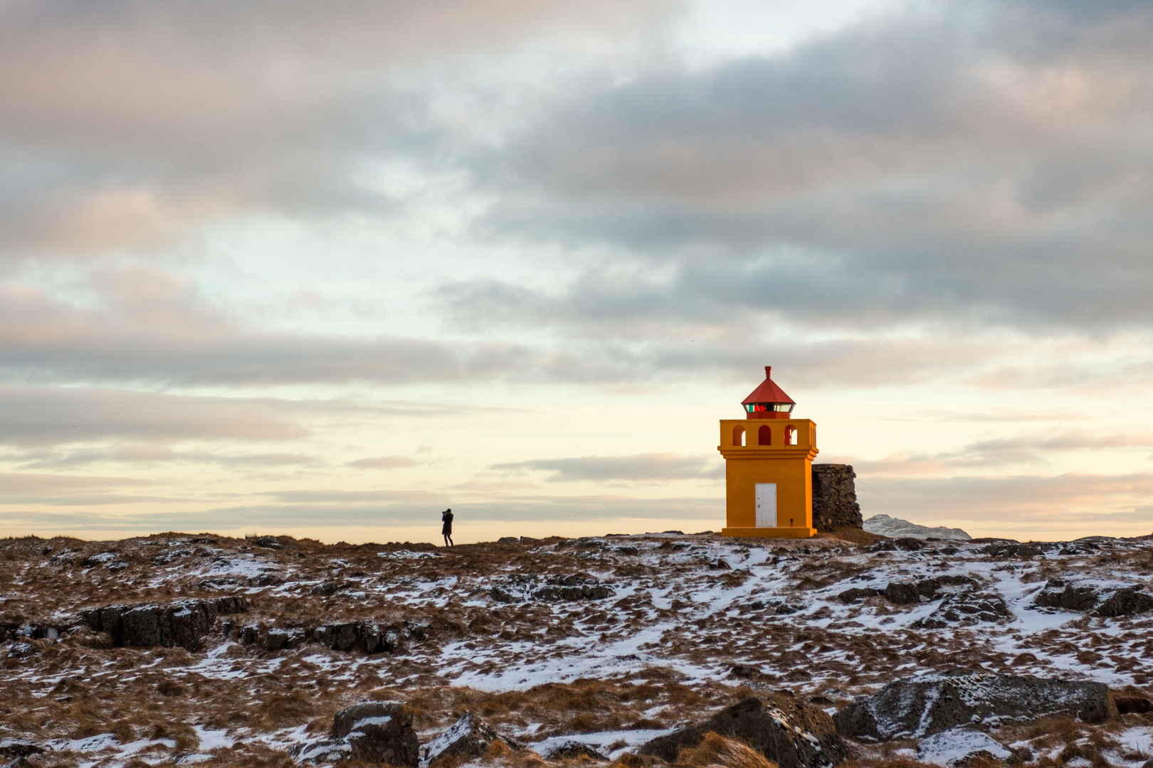 Leuchtturm Jónstangi im Südosten Islands