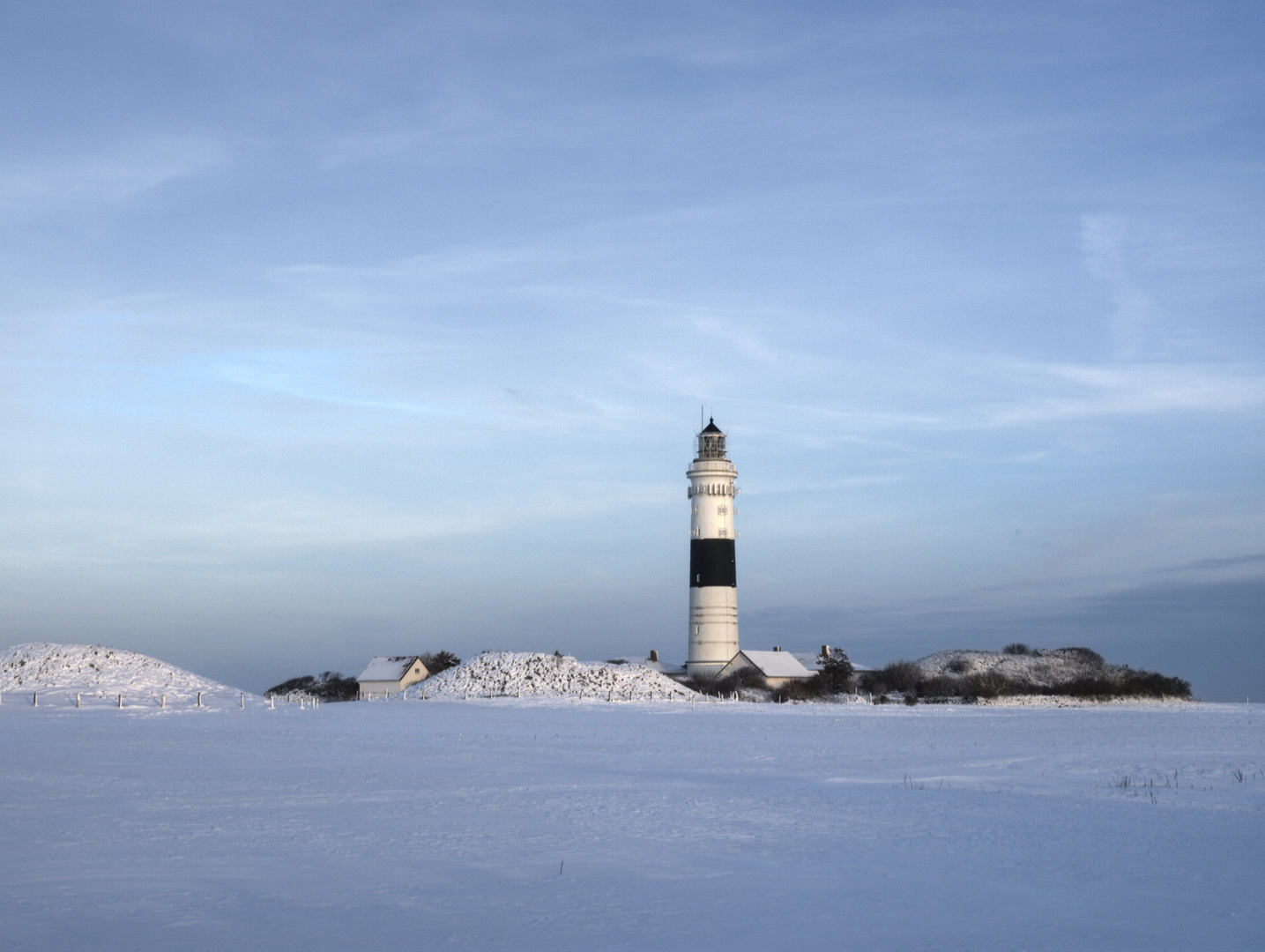 Leuchtturm Kampen mal im Winter