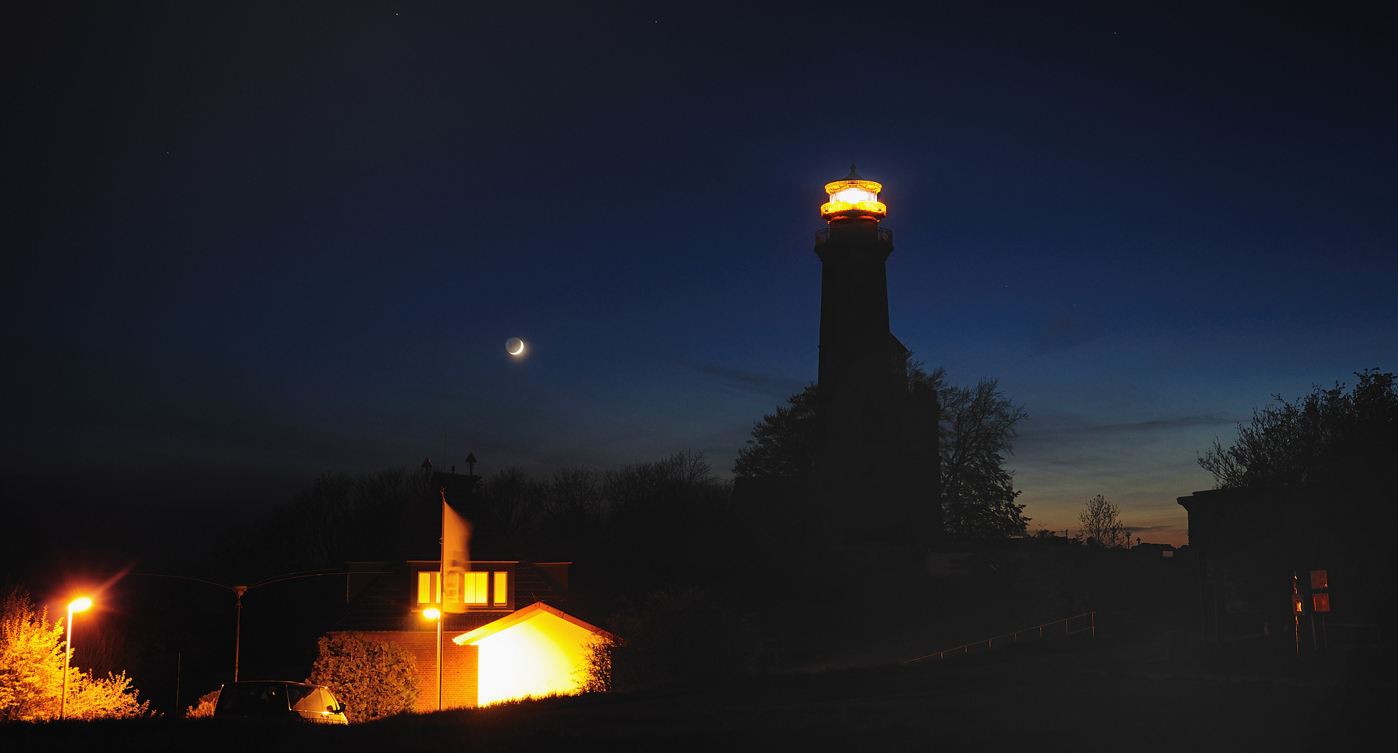 Leuchtturm Kap Arkona-bei Nacht