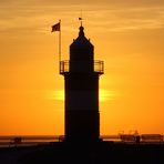 Leuchtturm "Kleiner Preuße" in Wremen im Land Wursten/ Nordsee