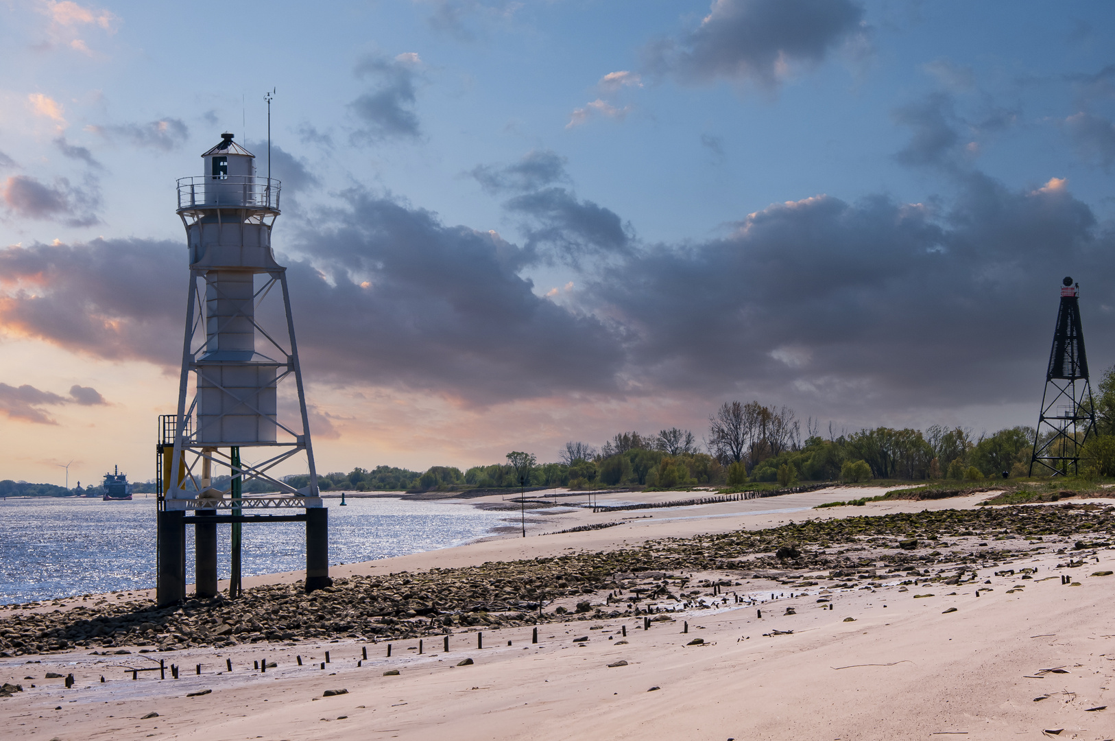 Leuchtturm Liener Hörn, Elsfleth, Landkreis Wesermarsch, Niedersachsen