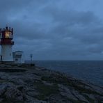 Leuchtturm Lindesnes Fyr bei Windstärke 7