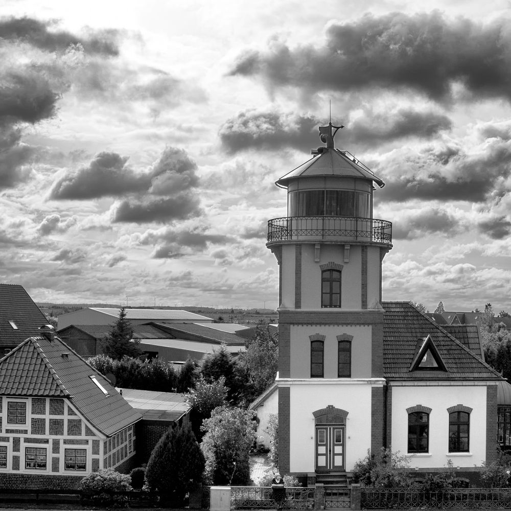 Leuchtturm Mielstack, Unterelbe bei Jork-Lühe