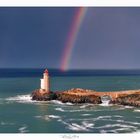 Leuchtturm mit Regenbogen 