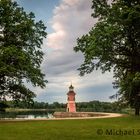 Leuchtturm Moritzburg am Abend