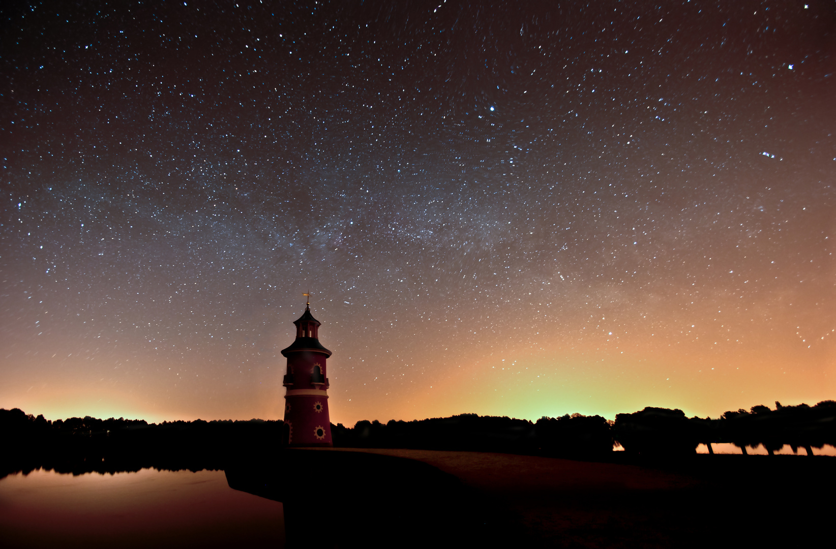 Leuchtturm Moritzburg @Night