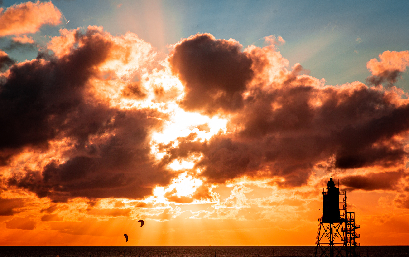 Leuchtturm Obereversand an der Nordsee