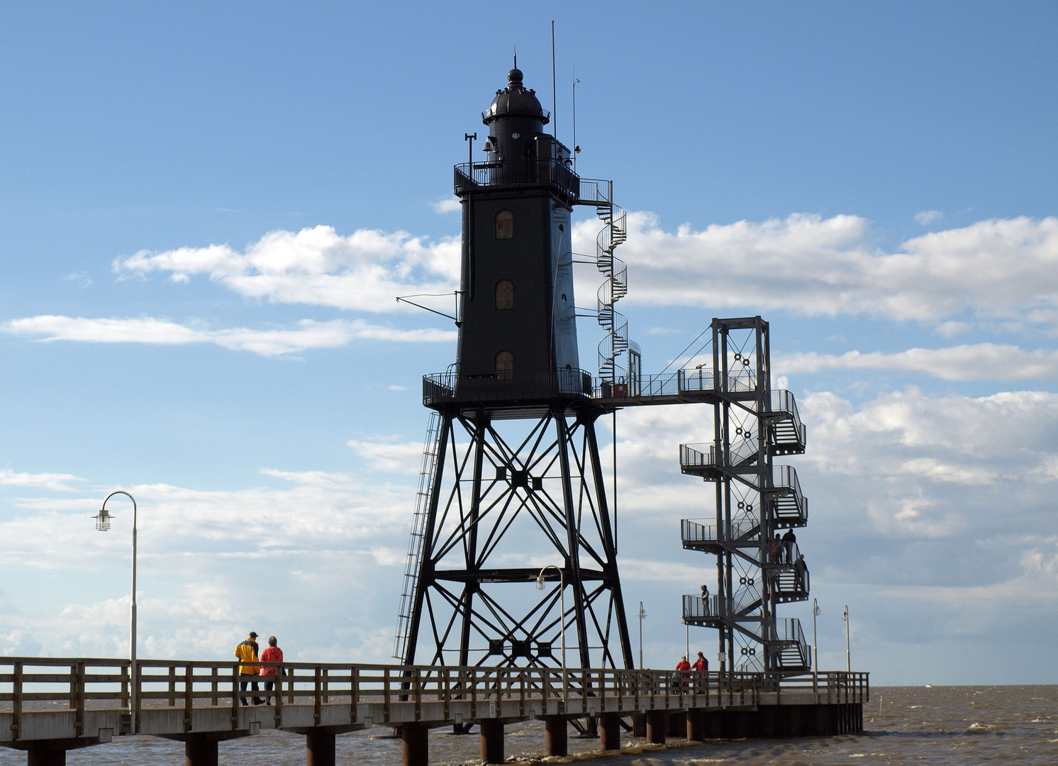 Leuchtturm Obereversand vor Dorum