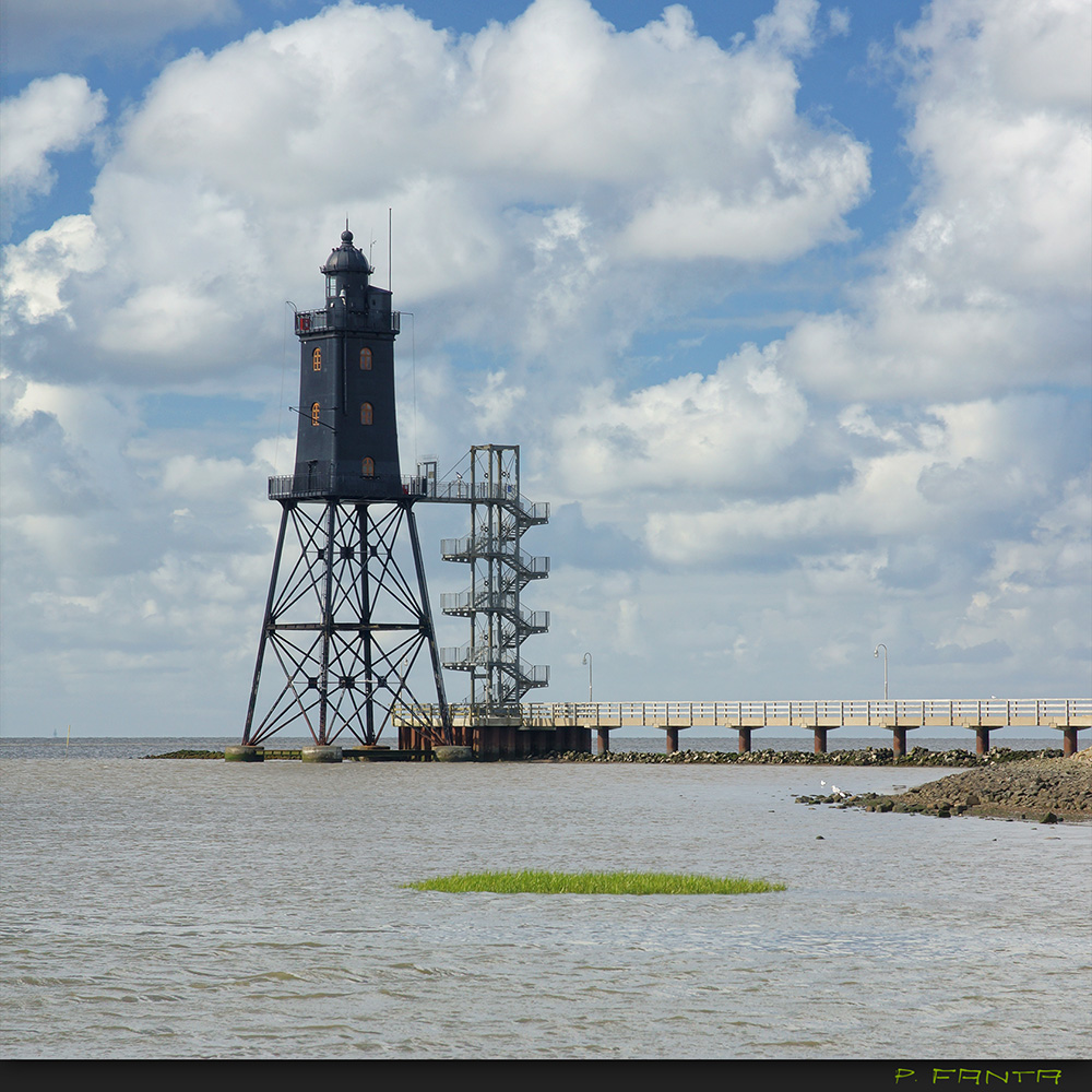 Leuchtturm Obereversand vor Dorum-Neufeld