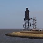 Leuchtturm "Oberfeuer-Eversand" in Dorum, Wesermündung