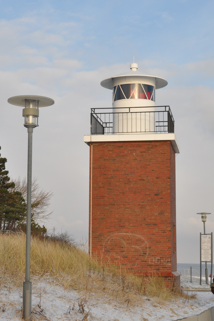 Leuchtturm Olhörn - Wyk auf Föhr im Winter 2010