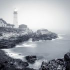 Leuchtturm Portland im Küstennebel