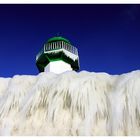 Leuchtturm Sassnitz auf Eis