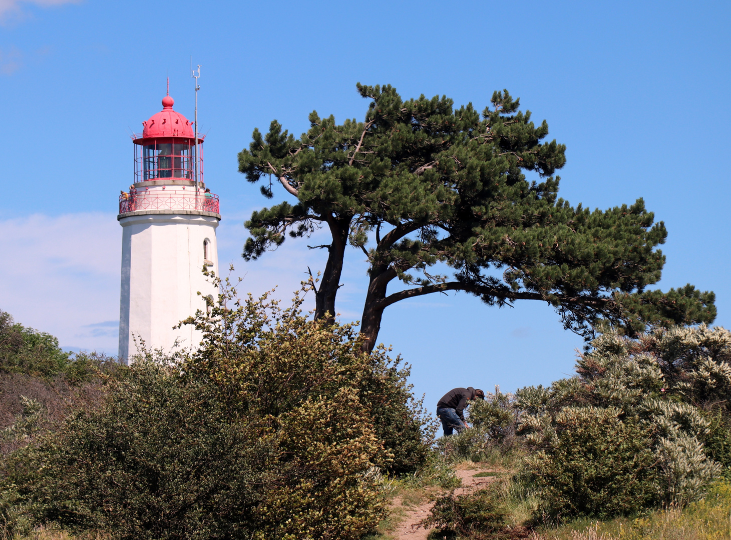 leuchtturm und fotograf