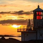 Leuchtturm und Insel Foula, Shetland