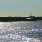 Leuchtturm von Amrum im Abendlicht