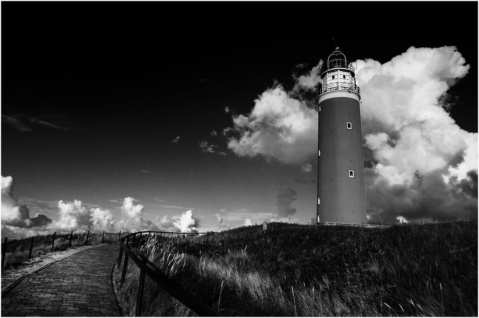 Leuchtturm von Texel s/w