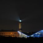 Leuchtturm Warnemünde bei Nacht