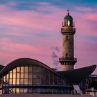 Leuchtturm Warnemünde im Sonnenaufgang