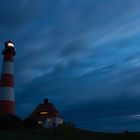 Leuchtturm Westerhever bei Nacht