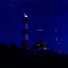 Leuchtturm Westerhever bei Nacht