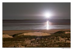 Leuchtturm Westerhever bei Vollmond