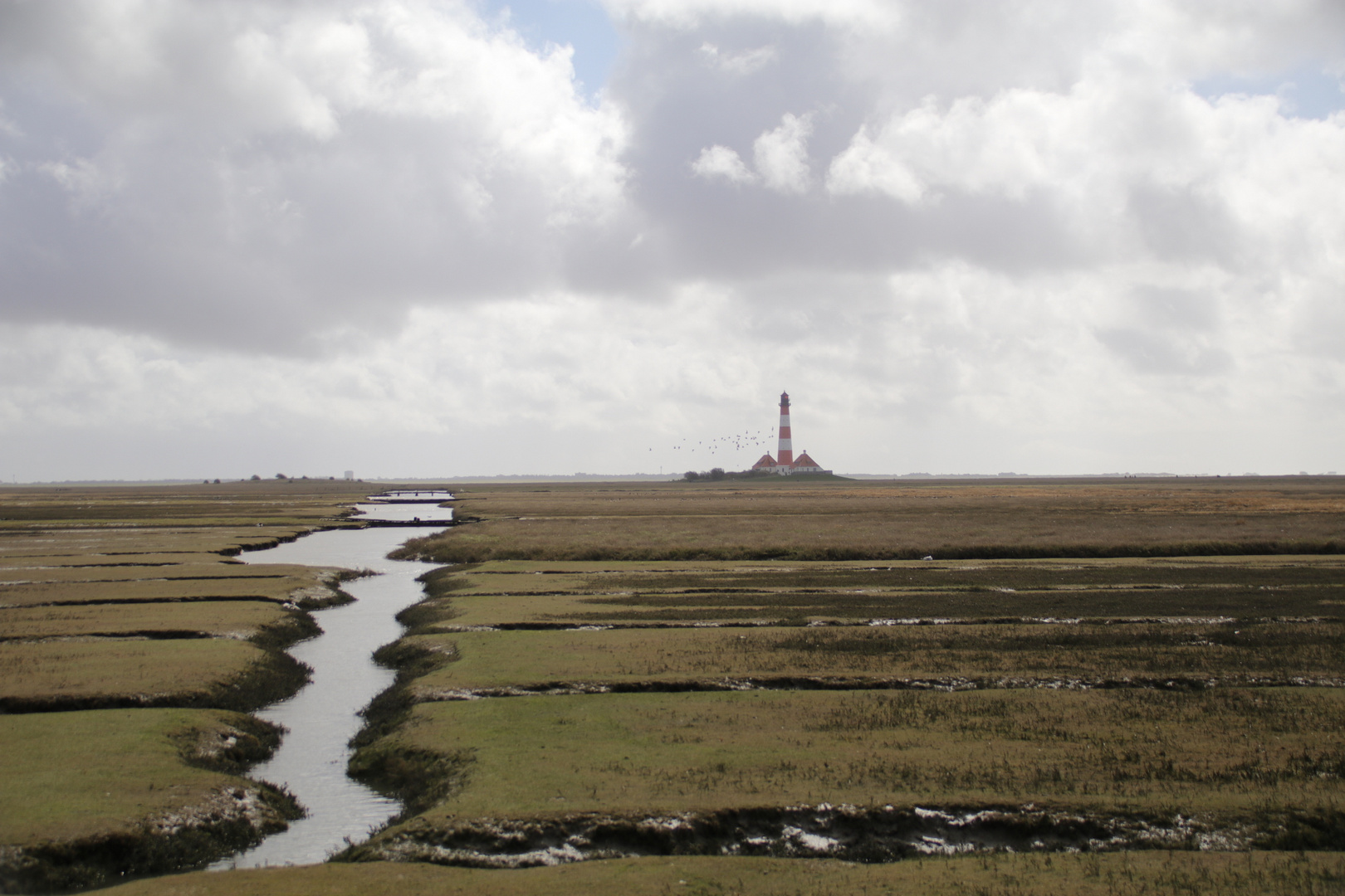 Leuchtturm Westerhever, Schleswig-Holstein, Deutschland