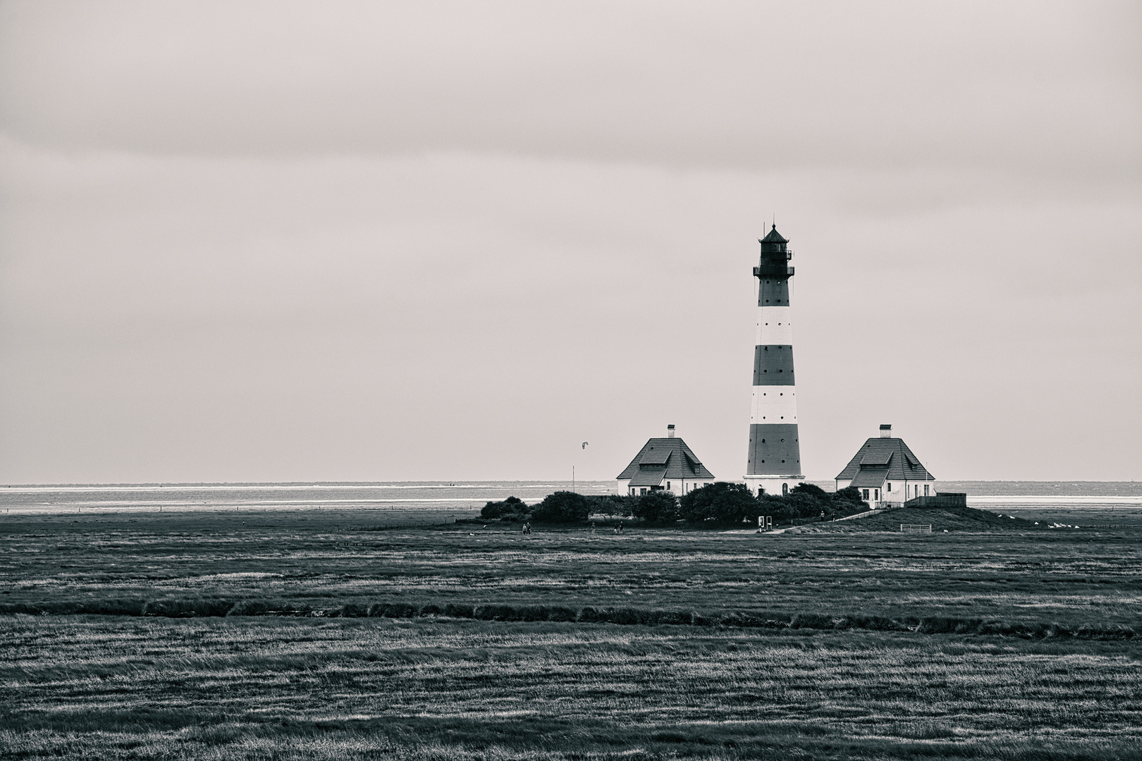 Leuchtturm Westerheversand im Juli 2023