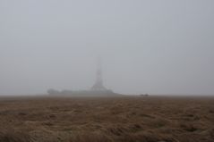 Leuchtturm Westerheversand im Nebel