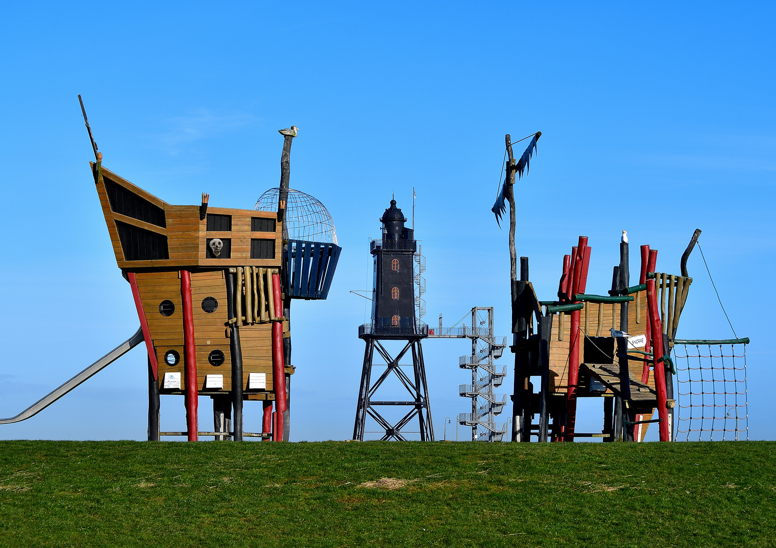 Leuchtturmdenkmal Obereversand in Dorum