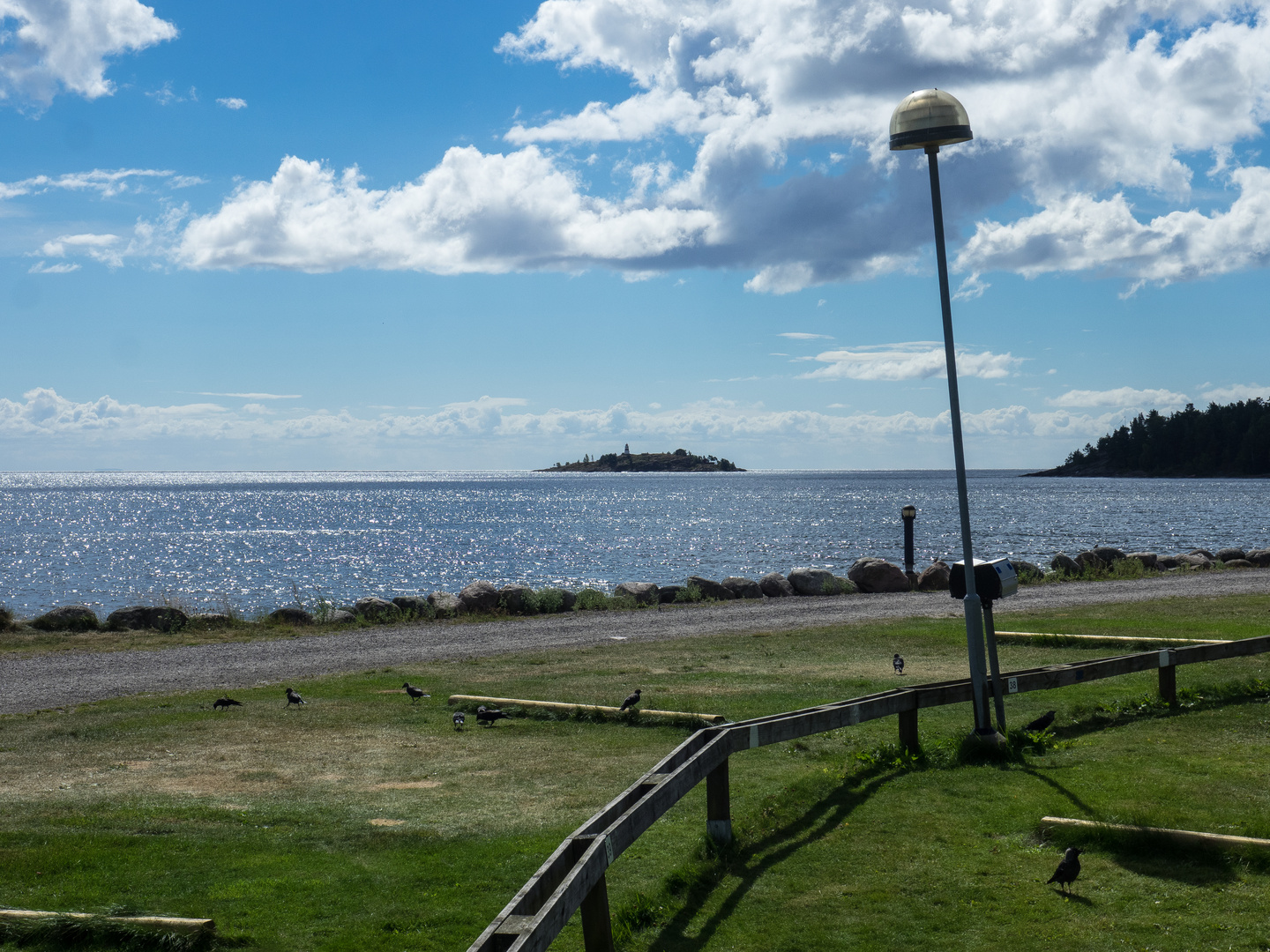 Leuchtturminsel im Vänernsee bei Åmål